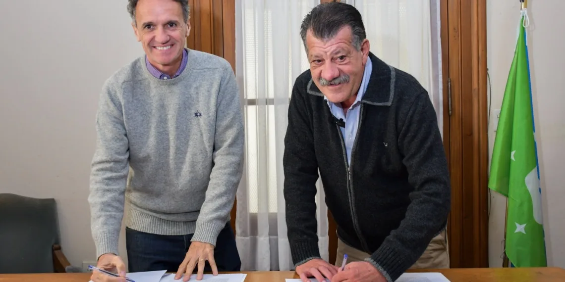 Barenghi recibió al ministro Katopodis en Bragado