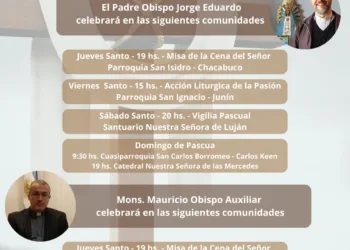 El Obispo Jorge Eduardo Scheinig estará en Junín por el Viernes Santo