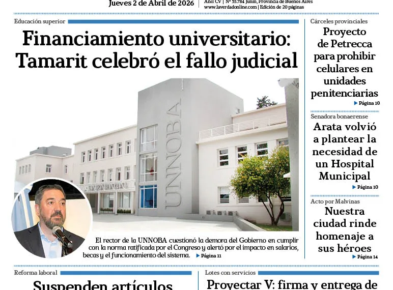 Jueves 2 de abril de 2026