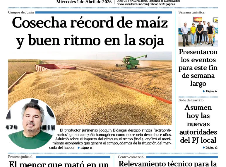 Miércoles 1 de abril de 2026
