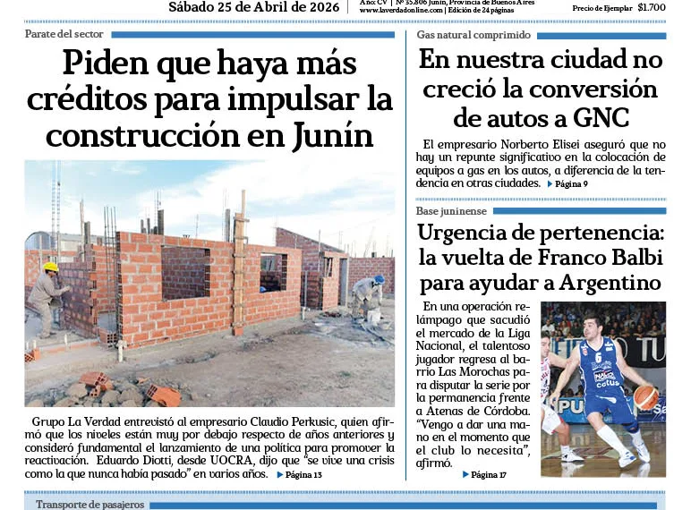 Sabado 25 de abril de 2026