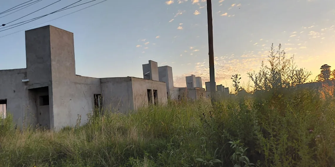 25 viviendas: Balestrasse planteó que el Municipio podría asumir la obra