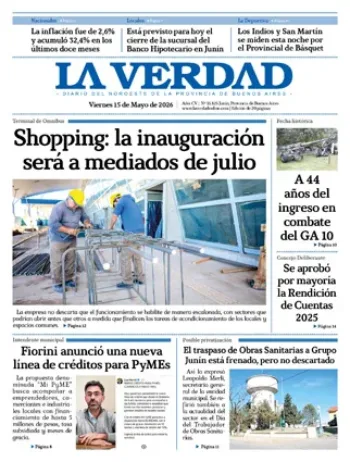 Viernes 15 de mayo de 2026