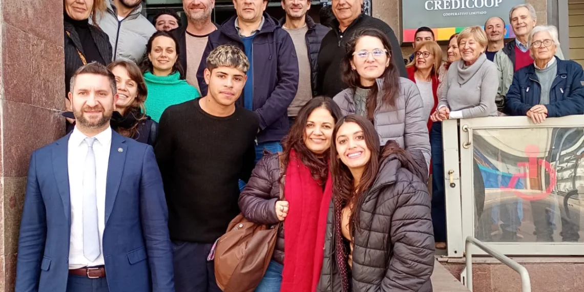 Entrega de premios institucionales  en el Banco Credicoop Junín