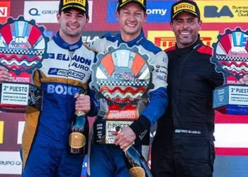 Podio de juninenses en el TC2000