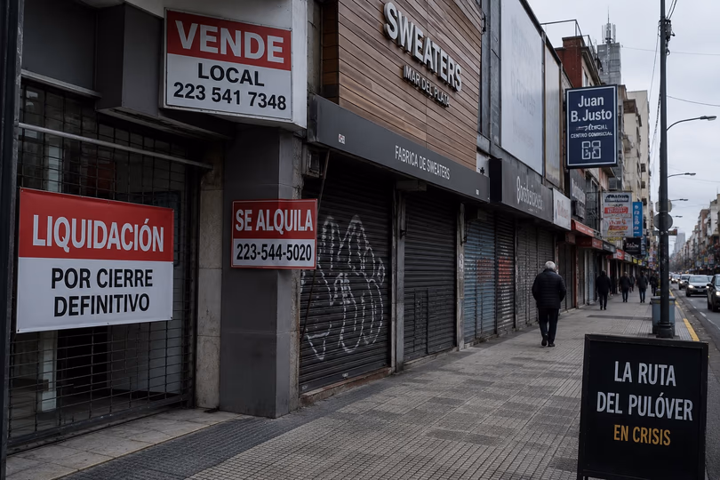 La avenida del pulóver en Mar del Plata, cerca de la desaparición
