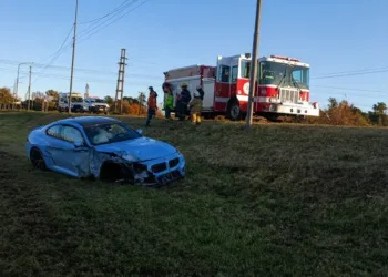 Pergamino: quiso probar su BMW 0 kilómetro, perdió el control y chocó contra una alcantarilla