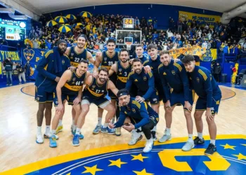 El juninense Santiago Scala, en la semifinales de la Liga Nacional con Boca