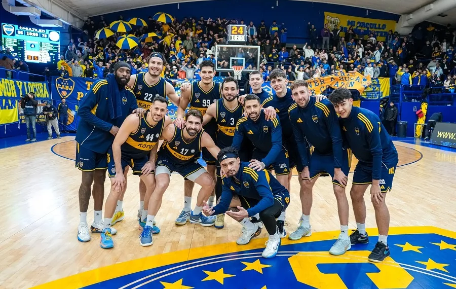 El juninense Santiago Scala, en la semifinales de la Liga Nacional con Boca