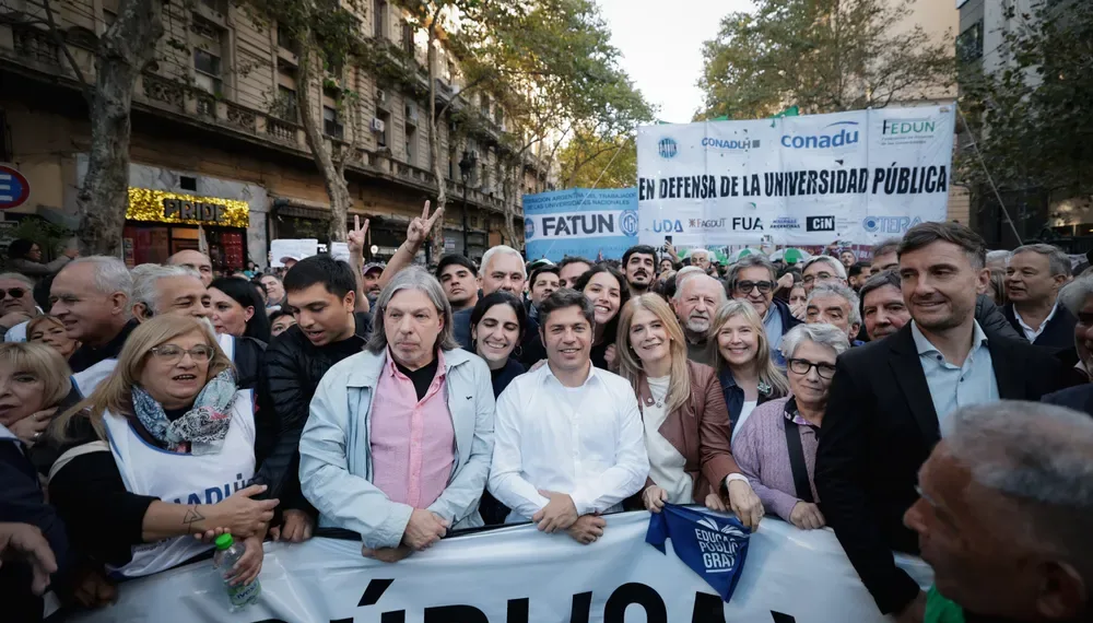 Kicillof, en la marcha federal universitaria: «Milei tiene que entender»