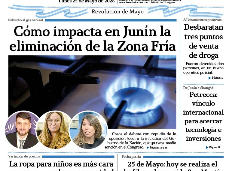 Lunes 25 de mayo de 2026