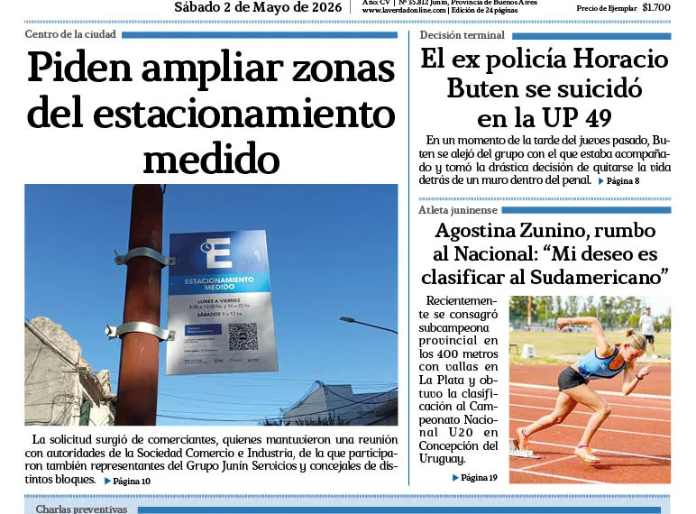 Sábado 2 de mayo de 2026