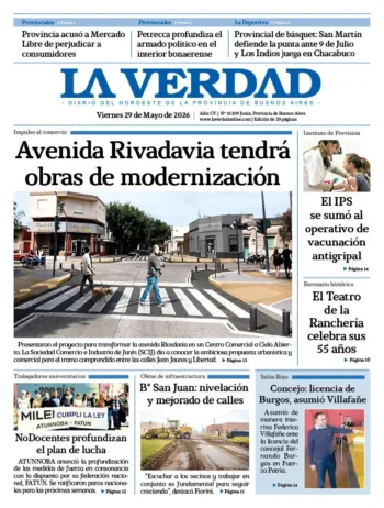 Viernes 29 de mayo de 2026
