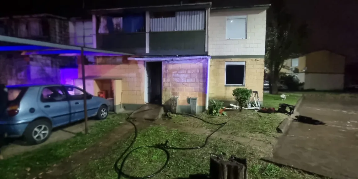 Incendio en un departamento de Sáenz Peña y Magaldi