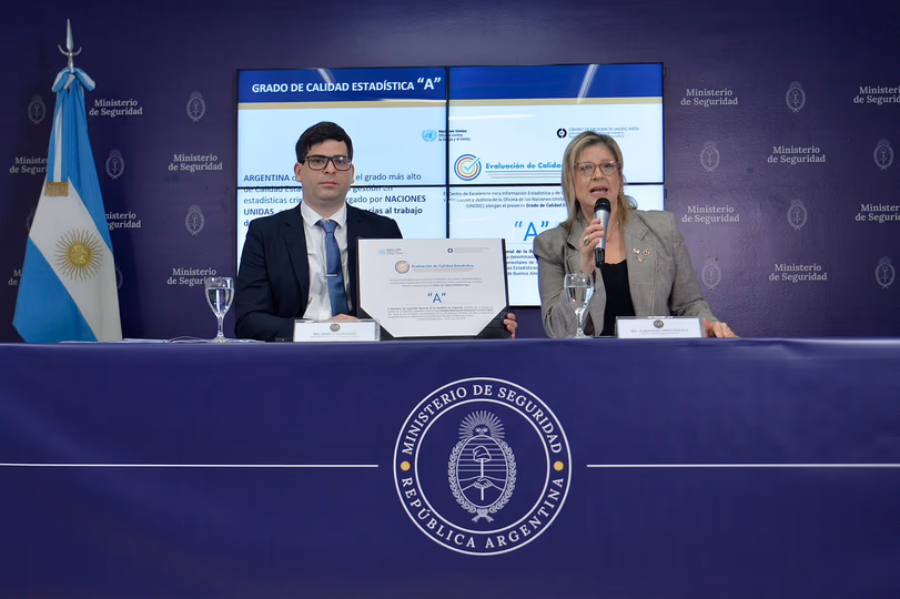 El Ministerio de Seguridad informó que Argentina registró en 2025 “la menor tasa de homicidios de su historia”