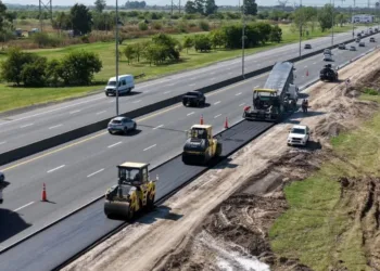 Avanzan las obras por el cuarto carril en la autopista Buenos Aires – La Plata