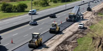 Avanzan las obras por el cuarto carril en la autopista Buenos Aires – La Plata