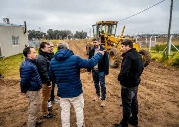Barrio La Celeste: trabajos de mejorado de calles en el “Proyectar II”