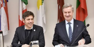 Kicillof se reunió con el embajador de la Unión Europea