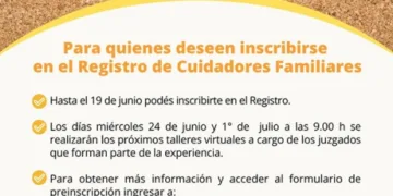 Nuevo llamado a inscripción al Registro de Cuidadores Familiares