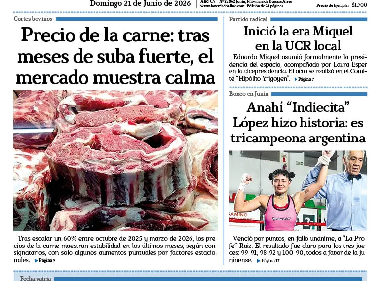 Domingo 21 de junio de 2026