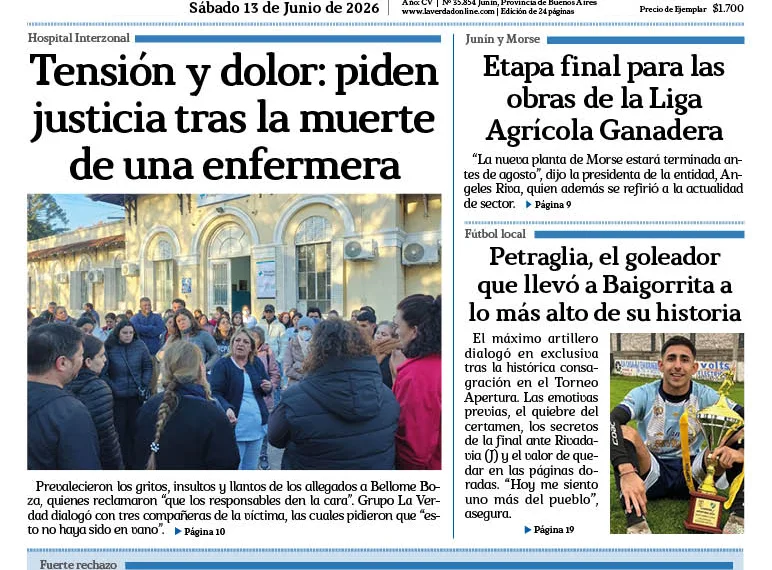 Sábado 13 de junio de 2026