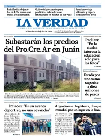 Miércoles 15 de julio de 2026