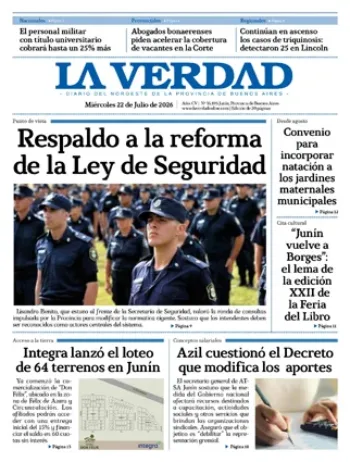 Miércoles 22 de julio de 2026
