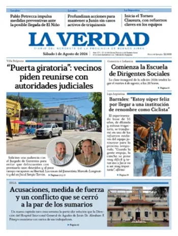 Sábado 1 de agosto de 2026