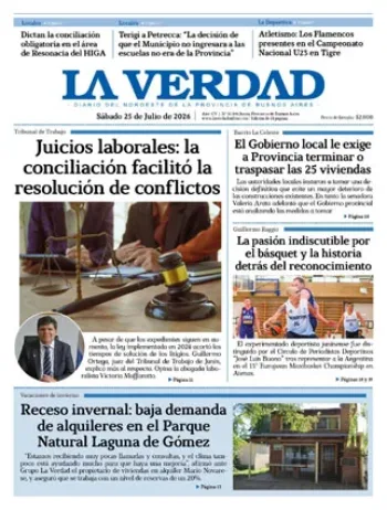 Sábado 25 de julio de 2026