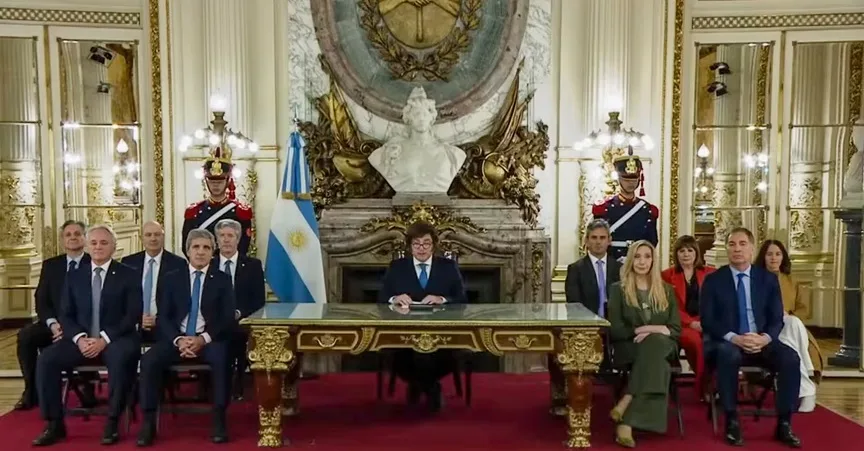 Milei presentó el proyecto de reforma de la Carta Orgánica del Banco Central