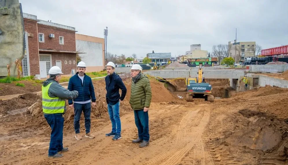 Balestrasse: «El paso bajo nivel ya empieza a mostrar la dimensión de una obra histórica para Junín»