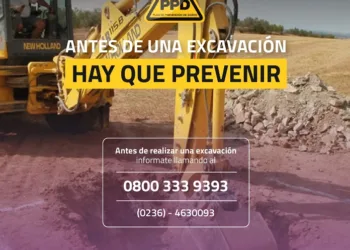 Grupo Servicios Junín S.A. recuerda la importancia de solicitar  el informe de interferencias antes de realizar excavaciones