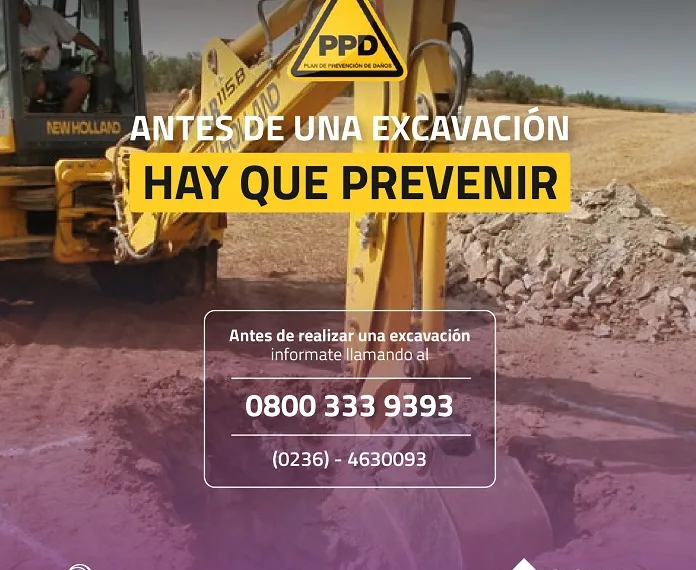 Grupo Servicios Junín S.A. recuerda la importancia de solicitar el informe de interferencias antes de realizar excavaciones