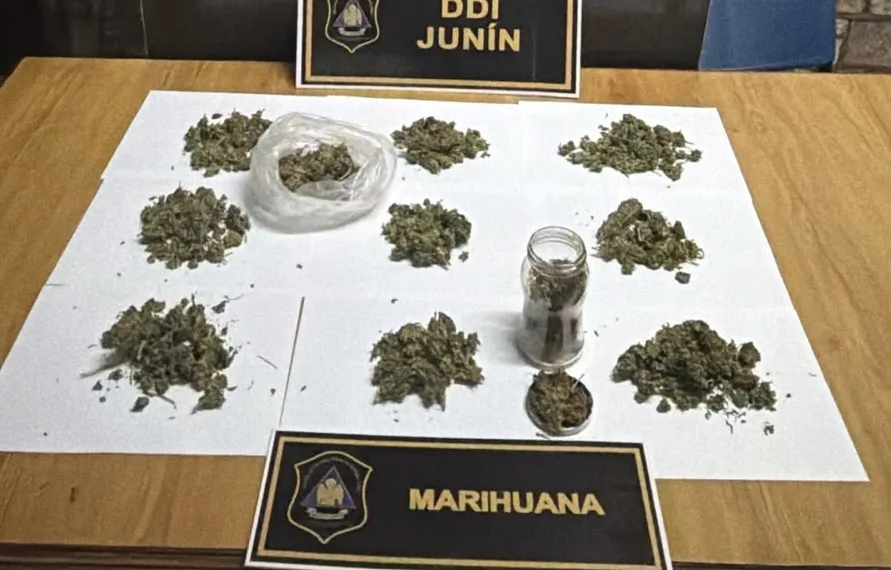Aprehendieron a un hombre con 200 gramos de marihuana