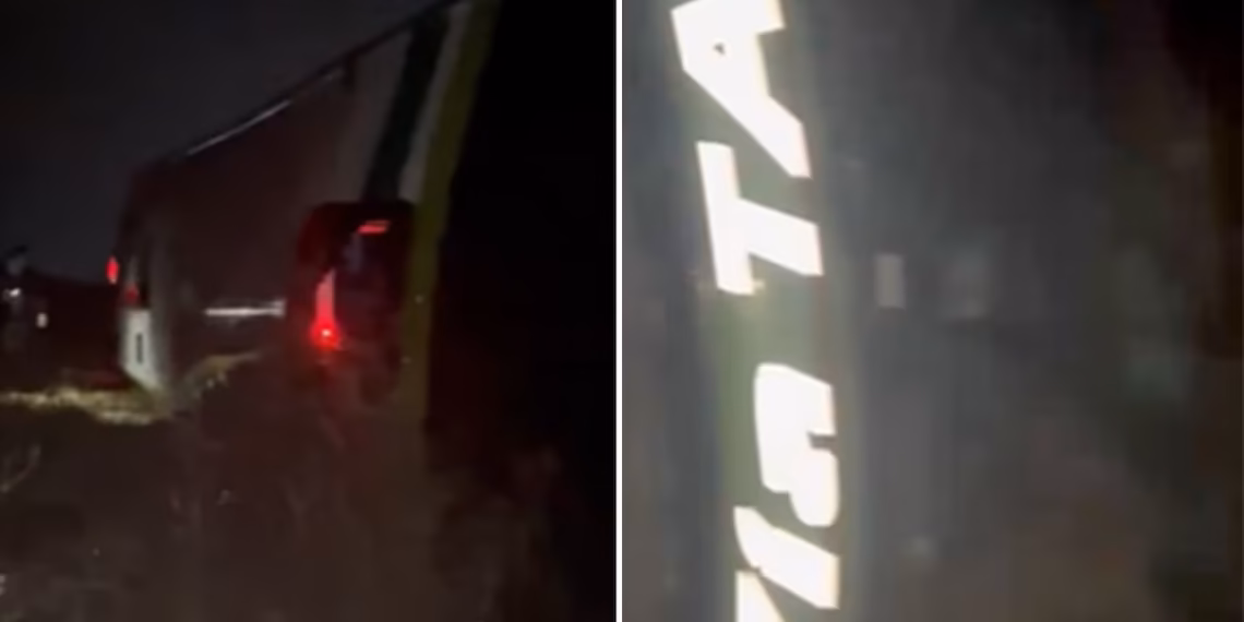 Un micro cayó de un puente en Ruta Nacional 7: tres pasajeros habrían subido en Junín