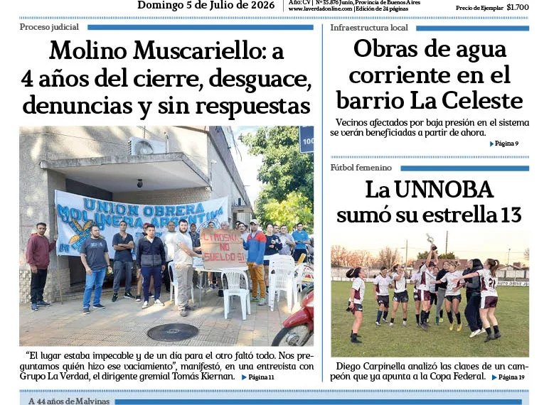 Domingo 5 de julio de 2026