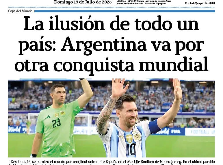 Domingo 19 de julio de 2026