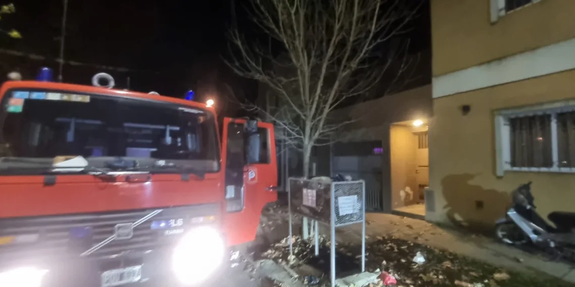 Principio de incendio en una vivienda