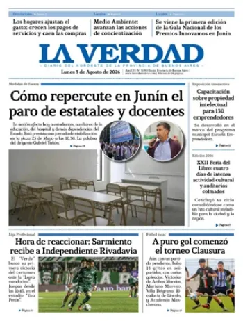 Martes 3 de agosto de 2026