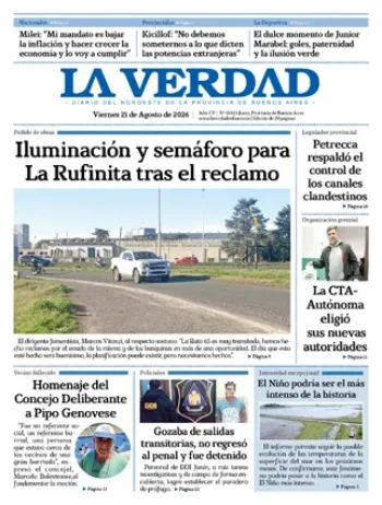 Viernes 21 de agosto de 2026