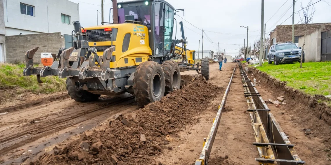 Barrio Eusebio Marcilla: se realiza la primera etapa de 16 cuadras de cordón cuneta