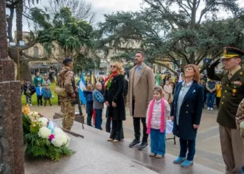 Fiorini en el acto al Libertador: «Nos dejó la libertad pero también el compromiso de sostenerla»