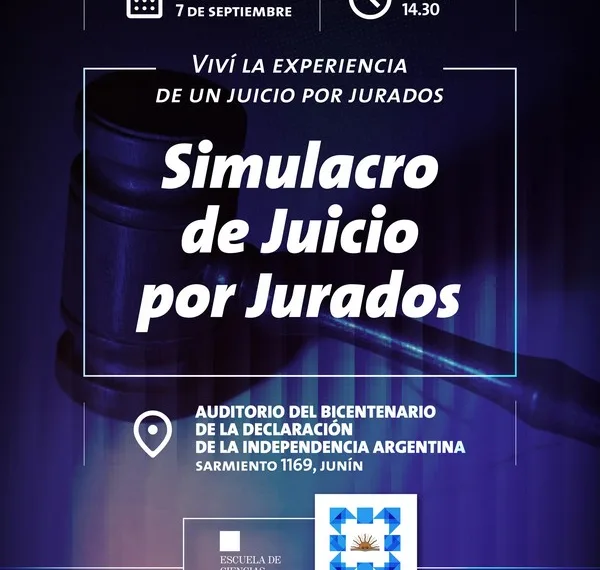UNNOBA: simulacro de juicio por jurados