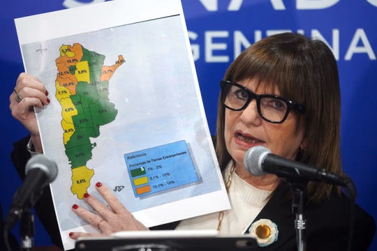 Bullrich ratificó que el tope de extranjerización de tierras pasará al 25% y señaló: «Se gana por un voto”