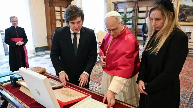 Milei celebró la confirmación del viaje del papa León XIV