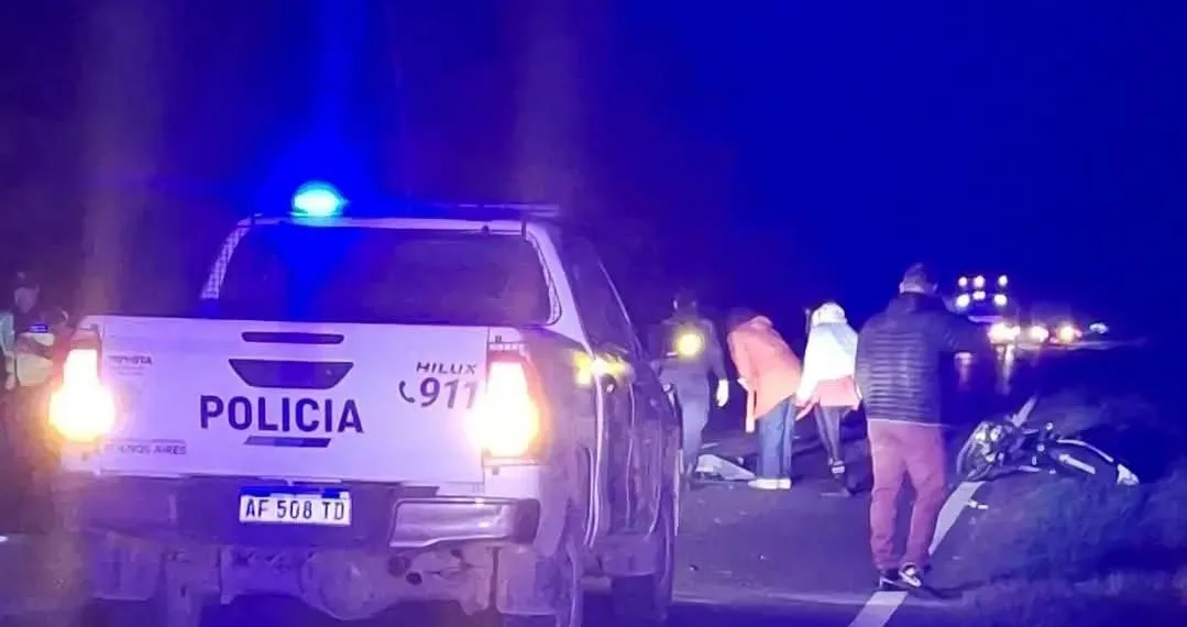 Accidente fatal en la Ruta 188: murió un motociclista