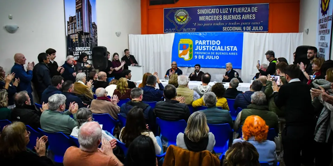 El peronismo de la Cuarta se unió en Nueve de Julio para homenajear a Jesús Abel Blanco