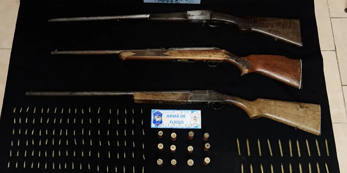 Detuvieron a dos sexagenarios por tenencia de armas y comercio de drogas