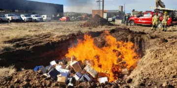 Balcarce: incineraron un cargamento de cocaína y marihuana de 250 kilos
